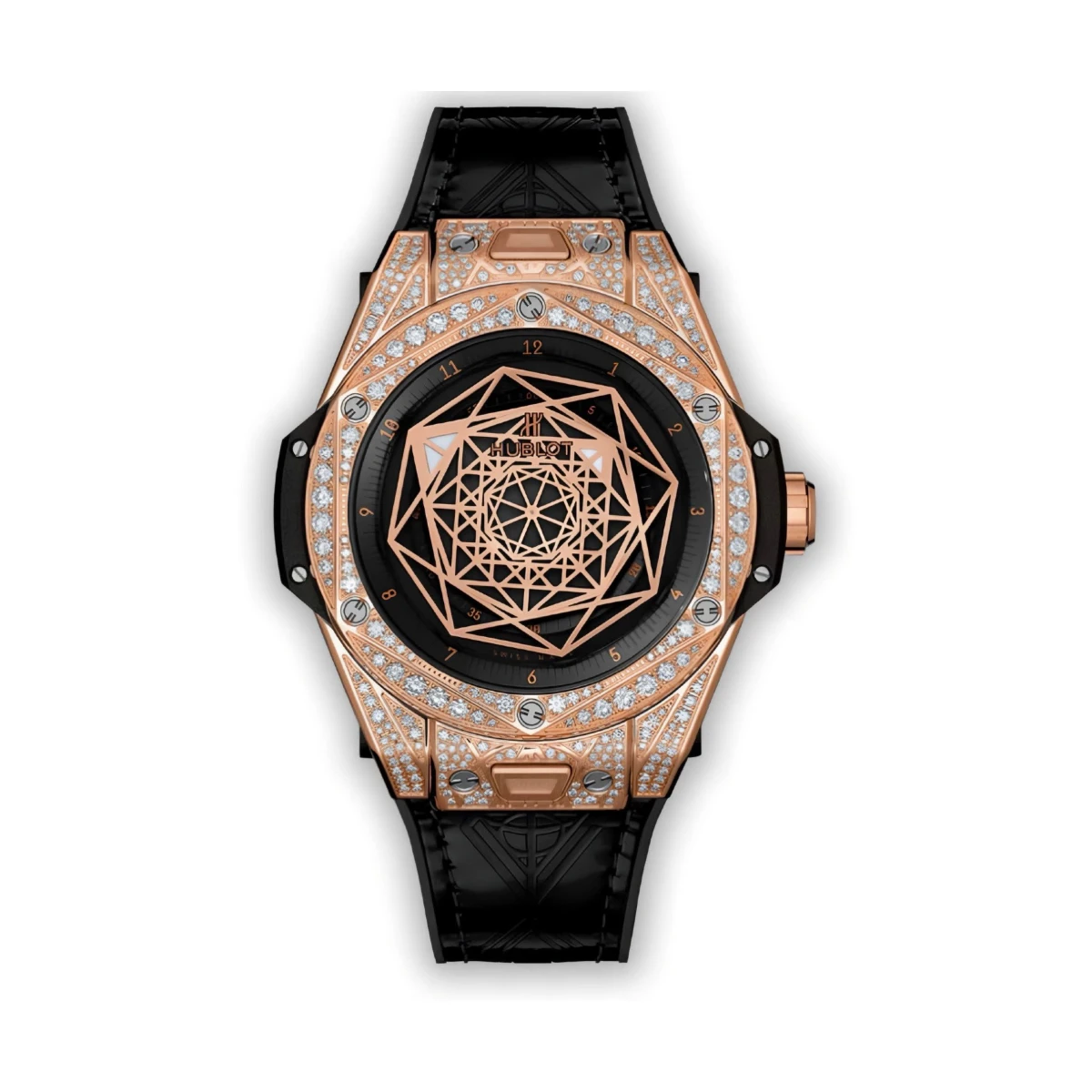 Big Bang Sang Bleu King Gold Pavé 39mm 465.OS.1118.VR.1704.MXM18
