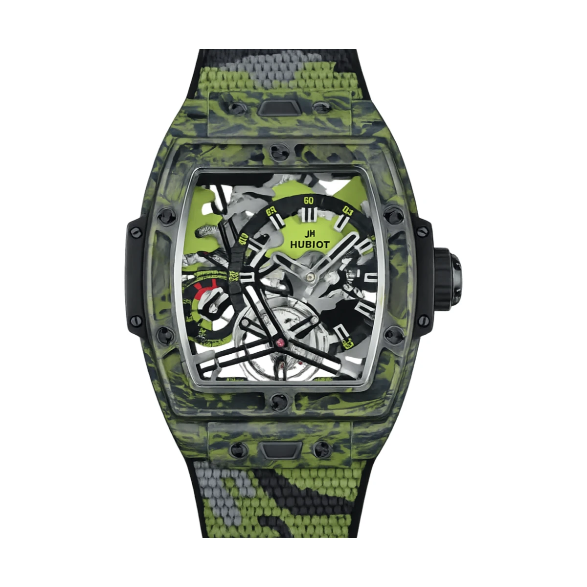 Spirit of Big Bang Tourbillon 5-Day Power Reserve Carbon Green Camo 42mm Limited Edition 30pcs 645.QG.0191.RX.THA23